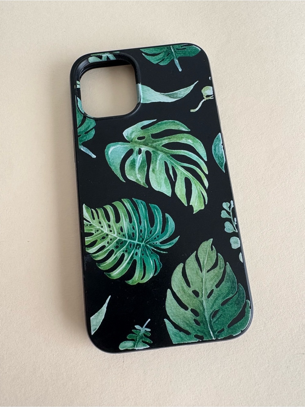 I PHone  12 mini Green Tropical Leaf Protective Phone Case